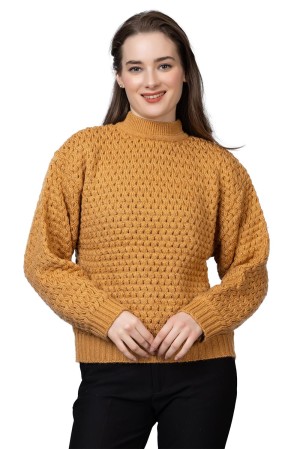 Wear lusso Women’s Pullover Sweater Relaxed Fit for Winter Wear | Full Sleeve | 100% Wool | Latest Stylish Sweater Crafted with Comfort Fit for Winter Wear