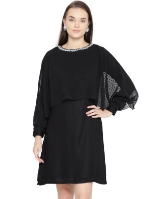 BE INDI Women's Polester Black Dresses | TW02S19DRBK77211